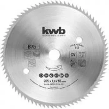 KWB 587511 Circular Saw Blade 205 mm x 18 mm Bore, 40 Teeth, TCT, for Wood