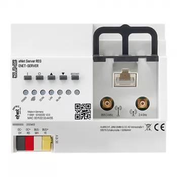 JUNG eNet Server DIN Rail Housing 6TE with Plug-in Power Supply ENET-SERVER