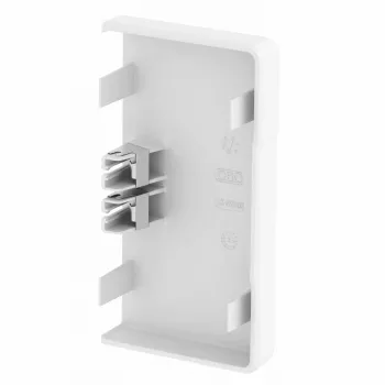 OBO Bettermann End Piece for Rapid 45-2 100 Duct, White 6113110