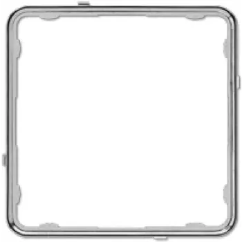 JUNG CDP 81 GCR Application Frame, CD PLUS, Thermoplastic, Gloss Chrome (Galvanised)