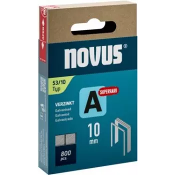 Novus Type 53 Fine Wire Staples A 10 mm Super Hard Galvanised Steel 800 Pieces 042-0778