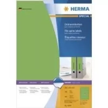 HERMA SuperPrint File Folder Labels Green 61 x 192 mm 400 Labels (100 Sheets x 4) 4299