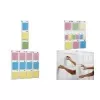 HELIT PLACATIV Wall Display, 6 A4 Portrait + 12 1/3 A4 Compartments, Clear SAN, 35 mm Depth H6812302