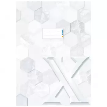 HERMA Exercise Book Cover X Exercise Book Cover, Cardboard, A4, White, 10-Pack 20080
