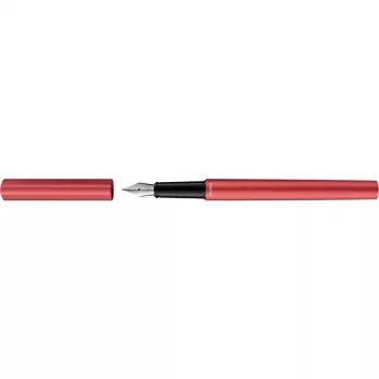 Pelikan Ineo Elements Fountain Pen, Fire Red, Matt Anodised Metal, Polished Stainless Steel Nib M, 1 Piece (300009909)