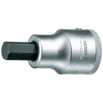 GEDORE 3/4 inch Drive Hex Screwdriver Bit Socket, 14 mm 6275850