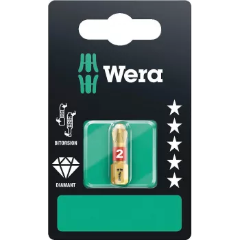 Wera 851/1 BDC SB Phillips PH 2 x 25 mm Diamond-Coated BiTorsion Bit 05073335001