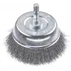 kwb Wire Brush Cup 75 mm, 0.2 mm Crimped Steel, 6 mm Shaft for Metal and Stone 606310