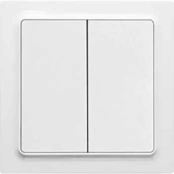 Eltako FT55EH Wireless Push Button, 4-Channel, EnOcean, Battery-Free, Pure White 30055717