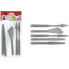 Marabu Painting Knife Set, Plastic, 5 Pieces, for Impasto Colours, Texture Pastes, Acrylic Paints, Oil Paints, Gels 0173000000031
