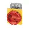 Siemens 3LD2804-0TK53 3-Pole Main Switch / Emergency Stop Switch, 125 A, Front Mounting, Red/Yellow