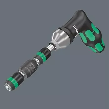 Wera 05052501001 Bit Holder Screwdriver Handle with Rapidaptor Quick-Change Chuck, 1/4 inch Hex Drive, Kraftform Multi-Component Handle