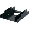 RENKFORCE HDA-252P 3.5 inch to 2x 2.5 inch HDD/SSD Mounting Frame, Metal, Black