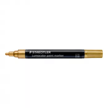 STAEDTLER Lumocolor Acrylic Colour Marker Gold 2.4mm Round Tip 349-11