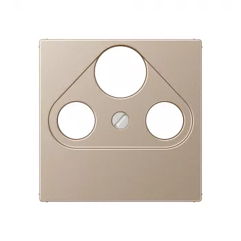 Jung A 561 PLSAT CH Champagne Central Cover for 4-Hole SAT-TV Socket