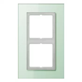 JUNG LSP 982 GLAS Glass Frame 2-Gang, LS PLUS, 115 x 186 x 11 mm