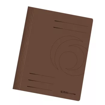 10 herlitz File Binders Cardboard Brown DIN A4 10900223