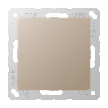 JUNG A 594-0 CH Blind Cover (Snap-On), Lacquered Thermoplastic, Series A, Champagne