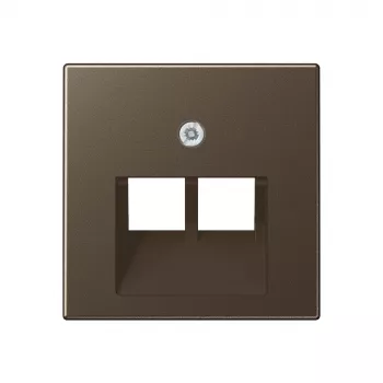 JUNG Central Plate for IAE/UAE Data Socket, Mocha A569-2BFPLUAMO