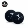 TALBOT torro Squash Ball, Black/Red, Medium, 2-Pack Blister with Red Dot 251105