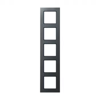 JUNG A Creation 5-Gang Cover Frame, Anthracite Matt AC585BFANM