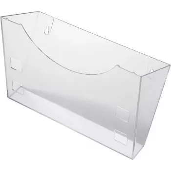 HELIT H6103008 Wall Mount for Brochure Holder, Grey-Transparent