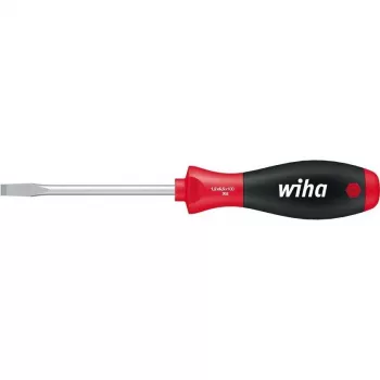 Wiha SoftFinish Slotted Screwdriver 6.5 mm Blade Width, 150 mm Blade Length, DIN ISO 2380 00703