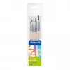 Pelikan Starter Brush Set, 5-Piece Set with Natural Hair Brushes and Wooden Handles, in Clear Case 300008264