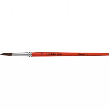 Pelikan Sort 23 Round Brush Size 10, Pony Hair, Orange Lacquered Wooden Handle 711077