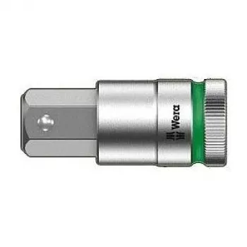 Wera 1/2 inch Drive Hex Socket Bit, 19 mm, 60 mm Length, Holding Function 05003829001