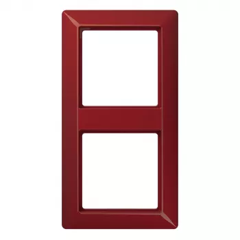 JUNG AS 500 Frame, 2-Gang, Ruby Red (RAL 3003), Horizontal/Vertical AS582BFRT