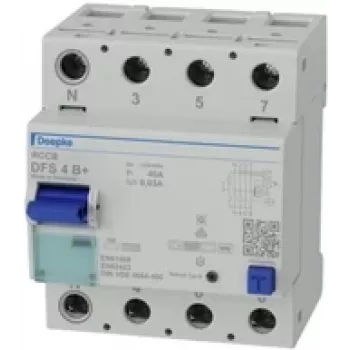 Doepke DFS 4 040-4/0.03-B+ All-Current-Sensitive RCCB, 4-Pole, 40 A, 30 mA, Type B+ 09134895