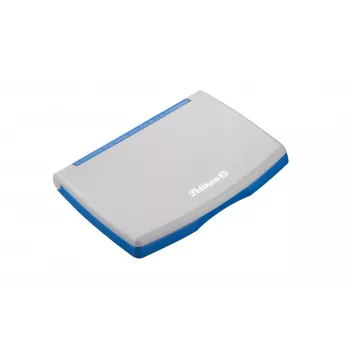 Pelikan ink pad in plastic housing, blue/grey, 110 x 70 mm 337709