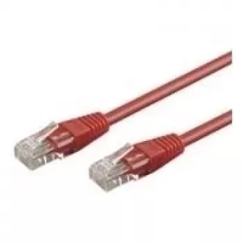 Wentronic Goobay CAT 5e patch cable, U/UTP, red, 2 m - CCA copper-clad aluminium (68359)