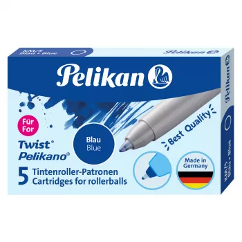 Pelikan Rollerball Ink Cartridges Pack of 5 Blue (824705)