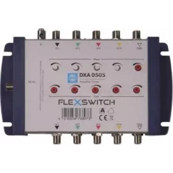 WISI FLEXSWITCH line amplifier DXA0505 4xSAT/1xTERR for multiswitch cascades