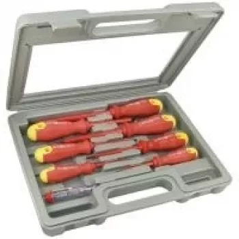 TECLINE 8-Piece VDE-insulated screwdriver set in clear box 94918