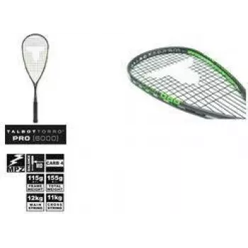 TALBOT TORRO squash racket Pro 6000, black/green, offensive, Y-construction, 1 piece (251006)
