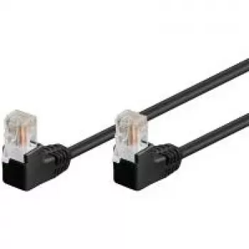 Wentronic 96086 Cat5e U/UTP RJ45 patch cable, black