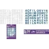 ROTH Iron-On Letters for DIY Fabric School Cone, White, A-Z Alphabet, 150 x 210 mm Sheet, 1 Sheet 658116