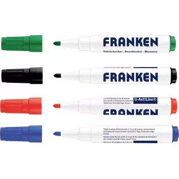 FRANKEN U-ACT! Line Whiteboard Marker, Round Tip, 3 mm, Assorted Colours, 1 Piece Z1999