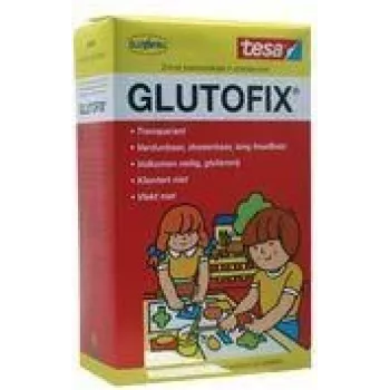 tesa Glutofix Children's Paste Powder, White, 500 g, Cellulose-Based, Water-Mixable, Solvent-Free, 1 Piece 08658-00001-01
