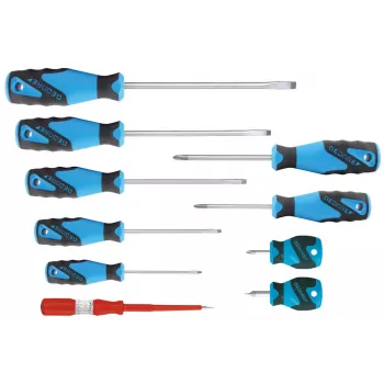 GEDORE Workshop Screwdriver Set, 10-Piece, Slotted and Phillips (1482343)