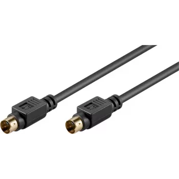 Wentronic AVK 157-500 S-Video Cable 5.0 m Black Plug to Plug 50059