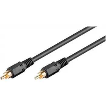 Wentronic AVK 238-1500 RCA Cable 15 m Black Plug to Plug 50338