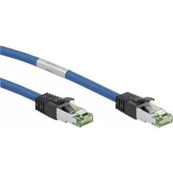 WENTRONIC Goobay CAT 8.1 Patch Cable, S/FTP (PiMF), Blue, 20 m - LSZH Halogen-Free, Copper AWG 24 55119