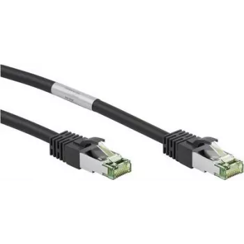 Wentronic Goobay CAT 8.1 Patch Cable, S/FTP (PiMF), Black, 20 m, LSZH, Copper AWG 24 66728