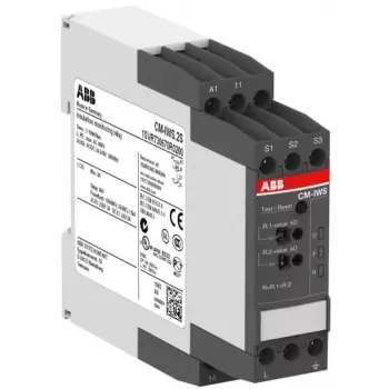 ABB CM-IWS.2S Insulation Monitoring Relay, 24-240 V AC/DC, 0-500 V, 1 kΩ-10 MΩ, 2 SPDT 1SVR730670R0200