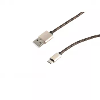 SHIVERPEAKS S-Conn 14-50082 USB 2.0 Cable, USB-A to Micro-USB B, 2 m, Brown