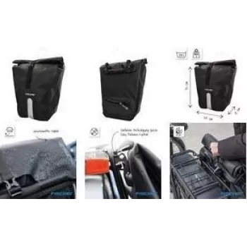 FISCHER PLUS Emendo Waterproof Bicycle Pannier with Welded Seams and Secure Mounting 115808